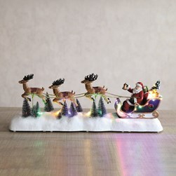 LED Santa Sleigh 58x21cm