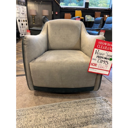 Peggy Swivel Armchair (Showroom Clearance)