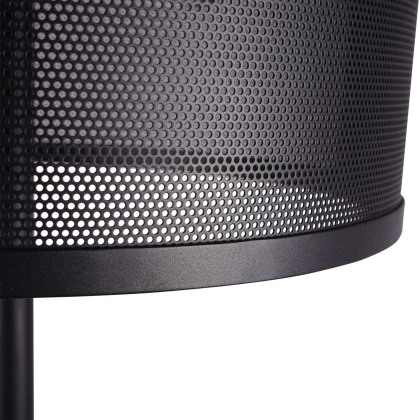 Storm Mesh Black Floor Lamp With Shade