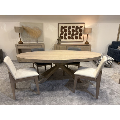 Falco 235 x 115cm Dining Table & 4 Chairs Set by Vida Living (Showroom Clearance)