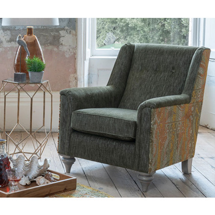 Darcey Accent Chair (Two Tone) by Alstons