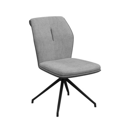 Pair of Catania Swivel Dining Chairs (Grey)