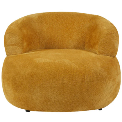 Missy Swivel Accent Chair (Mustard Fabric)