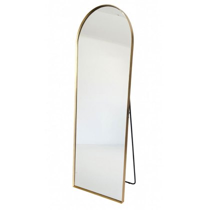 Gold Arch Metal Mirror 60 x 165cm