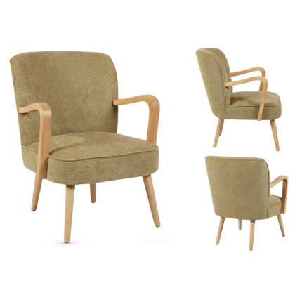 Eloise Accent Chair (Forest Green Fabric)