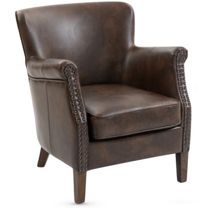 Harlen Armchair (Tan PU Leather)