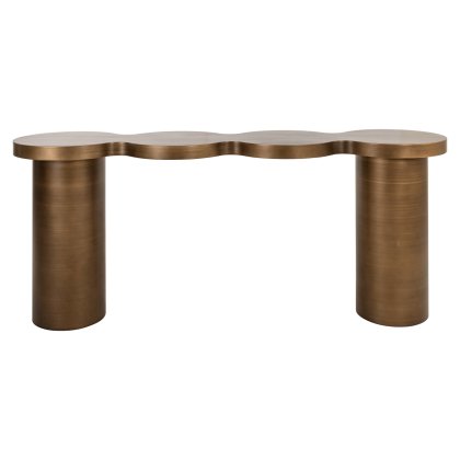 Bubba Console Table (Brushed Gold) by Richmond Interiors