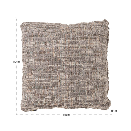 Olin Greige Cushion 50x50cm