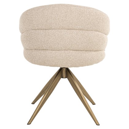 Zendaya Swivel Dining Chair (Biscotti) by Richmond Interiors