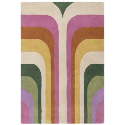 Romy 01 Retro Pink Rug by Asiatic