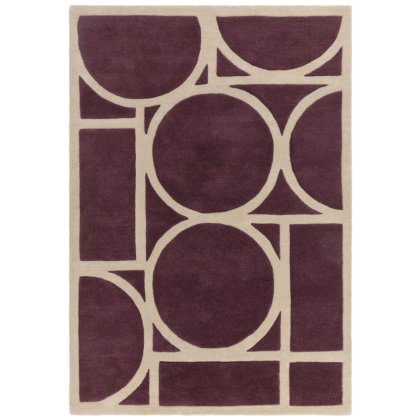 Metro Plum Rug by Asiatic