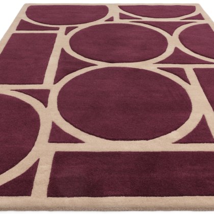 Metro Plum Rug by Asiatic