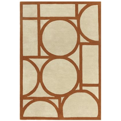 Metro Rust Rug by Asiatic