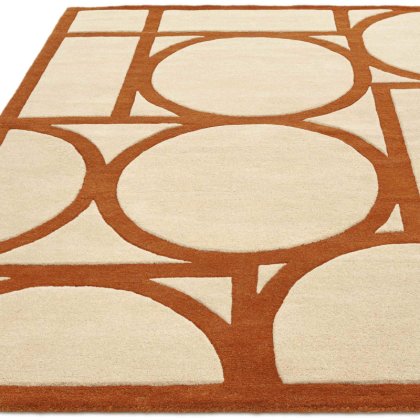 Metro Rust Rug by Asiatic