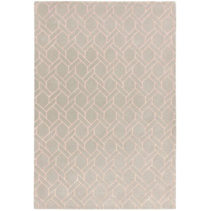 Nexus Fine Lines Silver/Pink Rug by Asiatic