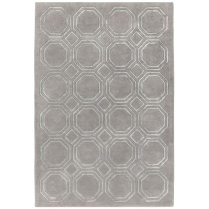 Nexus Octagon Silver Rug by Asiatic