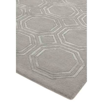 Nexus Octagon Silver Rug by Asiatic