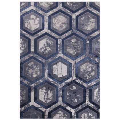 Aurora Hexagon Rug by Asiatic