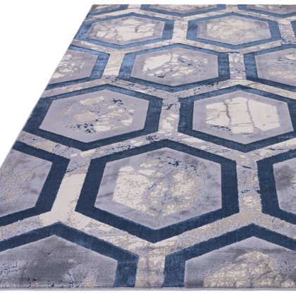 Aurora Hexagon Rug by Asiatic