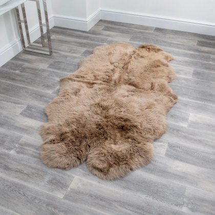 Quad Light Brown Sheepskin Rug Quad Light Brown Sheepskin Rug