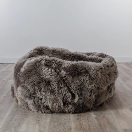 Grey Sheepskin Beanbag XXL