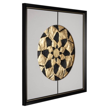 Sun Wall Art Black/Gold
