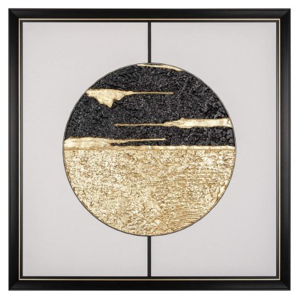 Moon Wall Art Black/Gold
