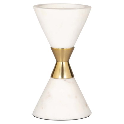Jurre White Candle Holder