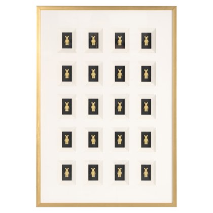 Bear Wall Art Black/Gold