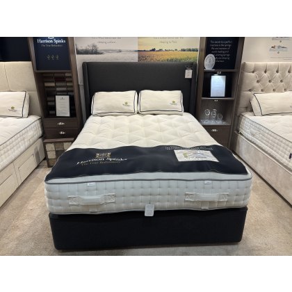 Harrison Spinks Emerald Kingsize Mattress, Divan & Winged Headboard Set (Showroom Clearance)