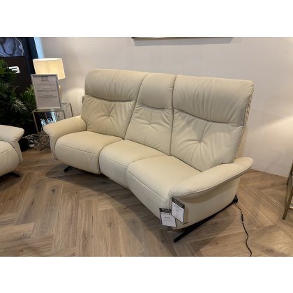 Loona Curved Electric Recliner Sofa with Lift & Rise by Himolla (Showroom Clearance)