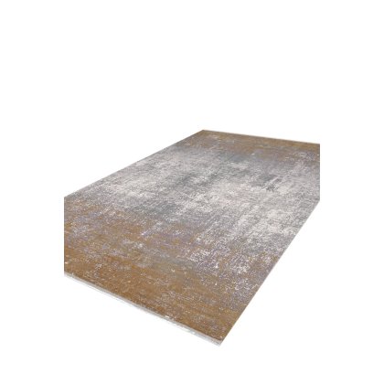 Toros Distressed Ombre Gold/Silver Rug by Gooch