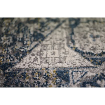Toros Distressed Mamluk Blue Rug by Gooch