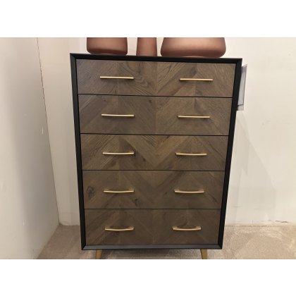Sienna 5 Drawer Tall Chest by Bentley Designs (Showroom Clearance)