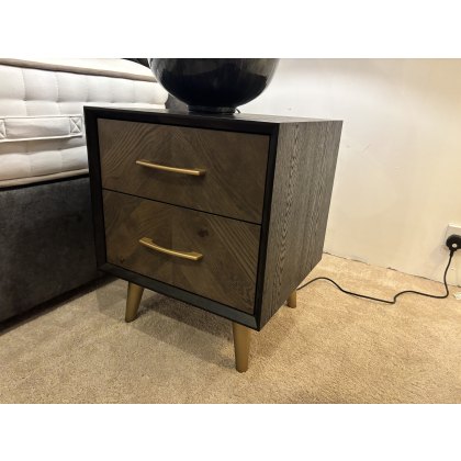 Sienna 2 Drawer Bedside by Bentley Designs (Showroom Clearance)