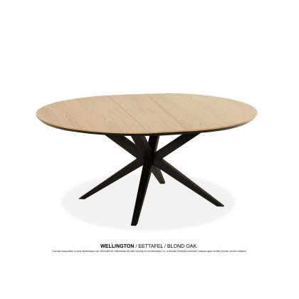Percival 120-160 x 92cm Extending Dining Table (Round Version) by MaxFurn