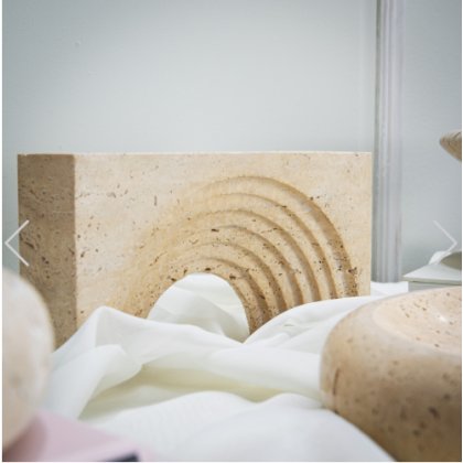 Amaya Travertine Art Piece H 25.5 cm | W 13 cm | D 5 cm