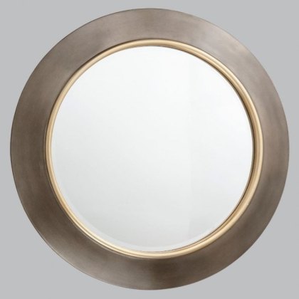 Guido Brushed Gunmetal Finish Mirror