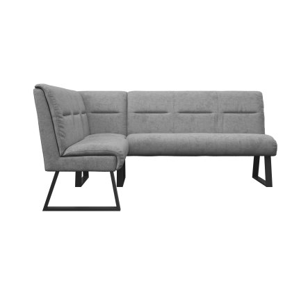 Cerutti Fabric Corner Bench Grey Cerutti Fabric Corner Bench Grey