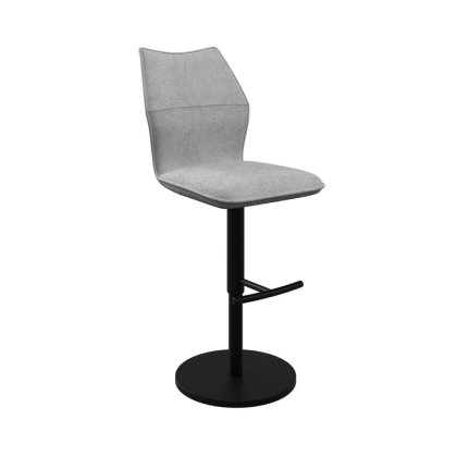 Como Swivel Gas-Lift Bar Stool (Grey Fabric) Como Swivel Gas-Lift Bar Stool (Grey Fabric)