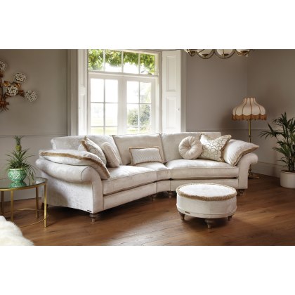 Harvard Round Footstool by Duresta Harvard Round Footstool by Duresta