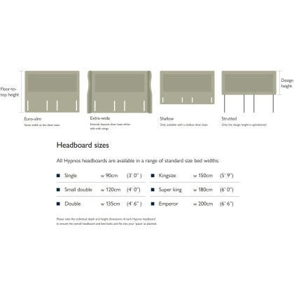 Eugenie Euro Slim Headboard by Hypnos Beds Eugenie Euro Slim Headboard by Hypnos Beds