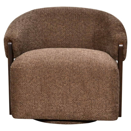 Lounge Chair Marina Brown Blockweave Swivel by Richmond Interiors