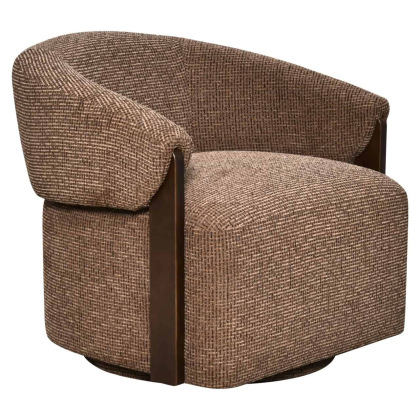 Lounge Chair Marina Brown Blockweave Swivel by Richmond Interiors