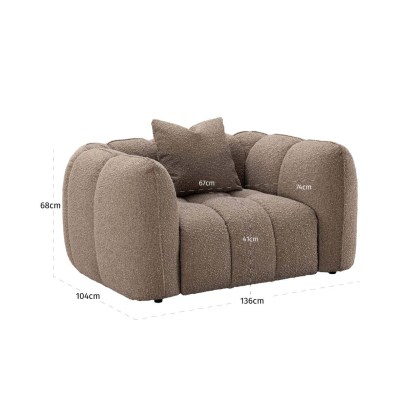 Lounge Chair Hogan Mocca Chunky by Richmond Interiors
