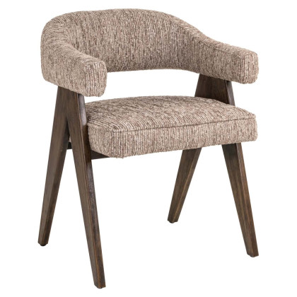 Dining Chair Mori Mocca Linear by Richmond Interiors Dining Chair Mori Mocca Linear by Richmond Interiors
