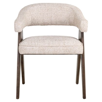 Dining Chair Mori Cream Tweed by Richmond Interiors Dining Chair Mori Cream Tweed by Richmond Interiors