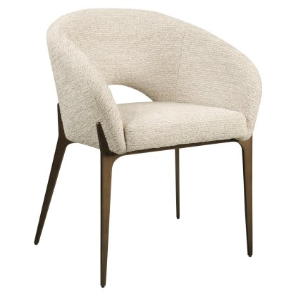 Dining Chair Kenzi Natural Linear by Richmond Interiors Dining Chair Kenzi Natural Linear by Richmond Interiors