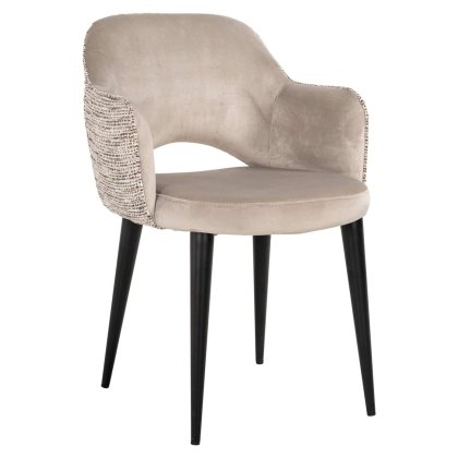 Dining Chair Giovanna Trendy Nature / Khaki Velvet by Richmond Interiors Dining Chair Giovanna Trendy Nature / Khaki Velvet by Richmond Interiors
