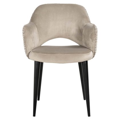 Dining Chair Giovanna Trendy Nature / Khaki Velvet by Richmond Interiors Dining Chair Giovanna Trendy Nature / Khaki Velvet by Richmond Interiors